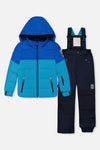 Habit de neige deux pièces PLAY bleu clair et foncé avec pantalon bleu marine