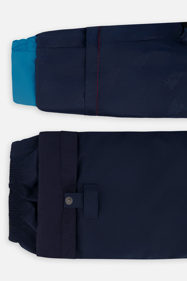 Habit de neige deux pièces PLAY bleu clair et foncé avec pantalon bleu marine