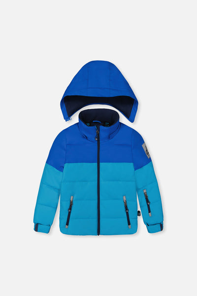 Habit de neige deux pièces PLAY bleu clair et foncé avec pantalon bleu marine