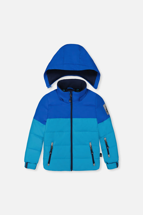 Habit de neige deux pièces PLAY bleu clair et foncé avec pantalon bleu marine