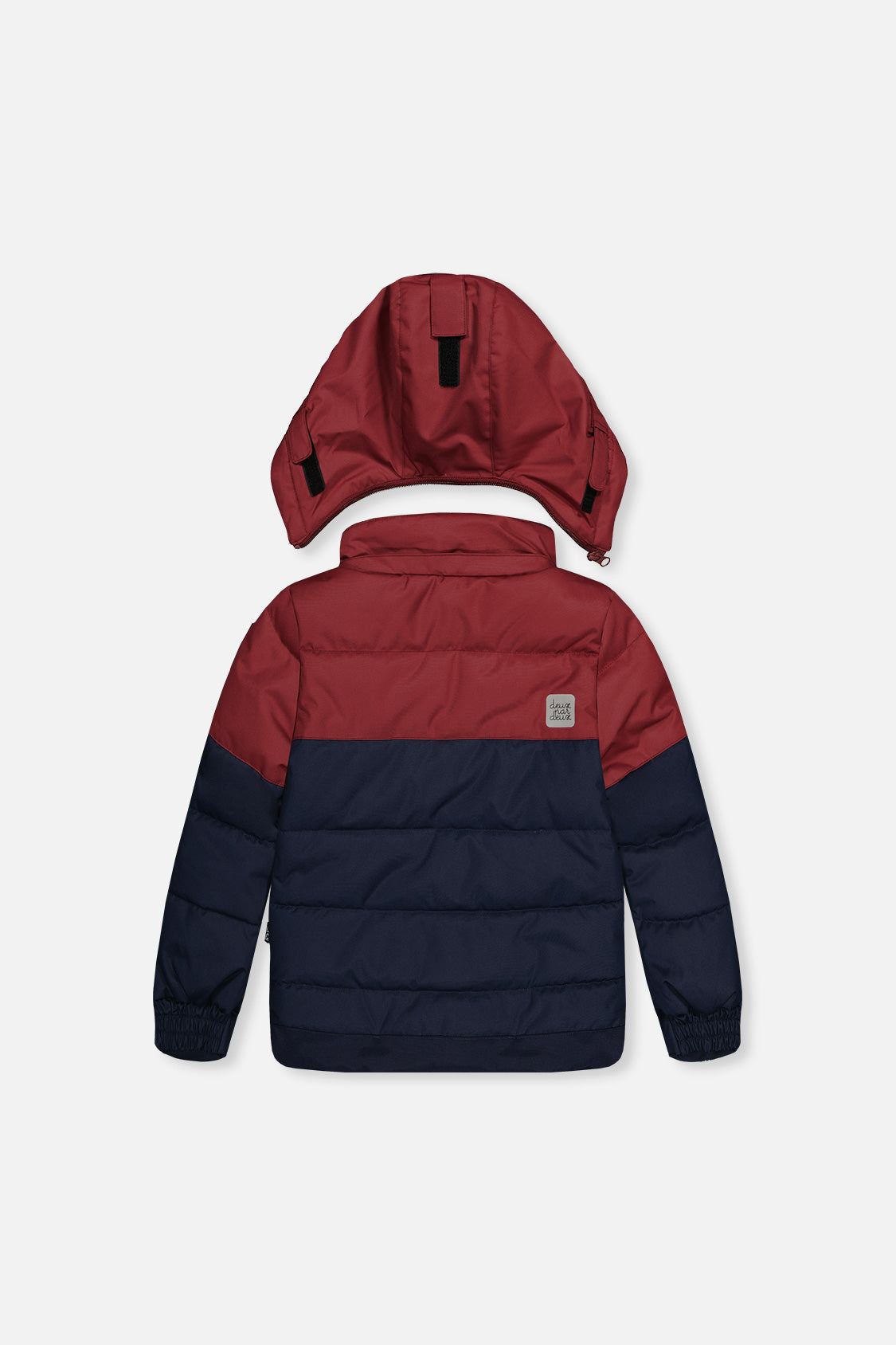 Two Piece Play Snowsuit Navy And Burgundy With Navy Pants