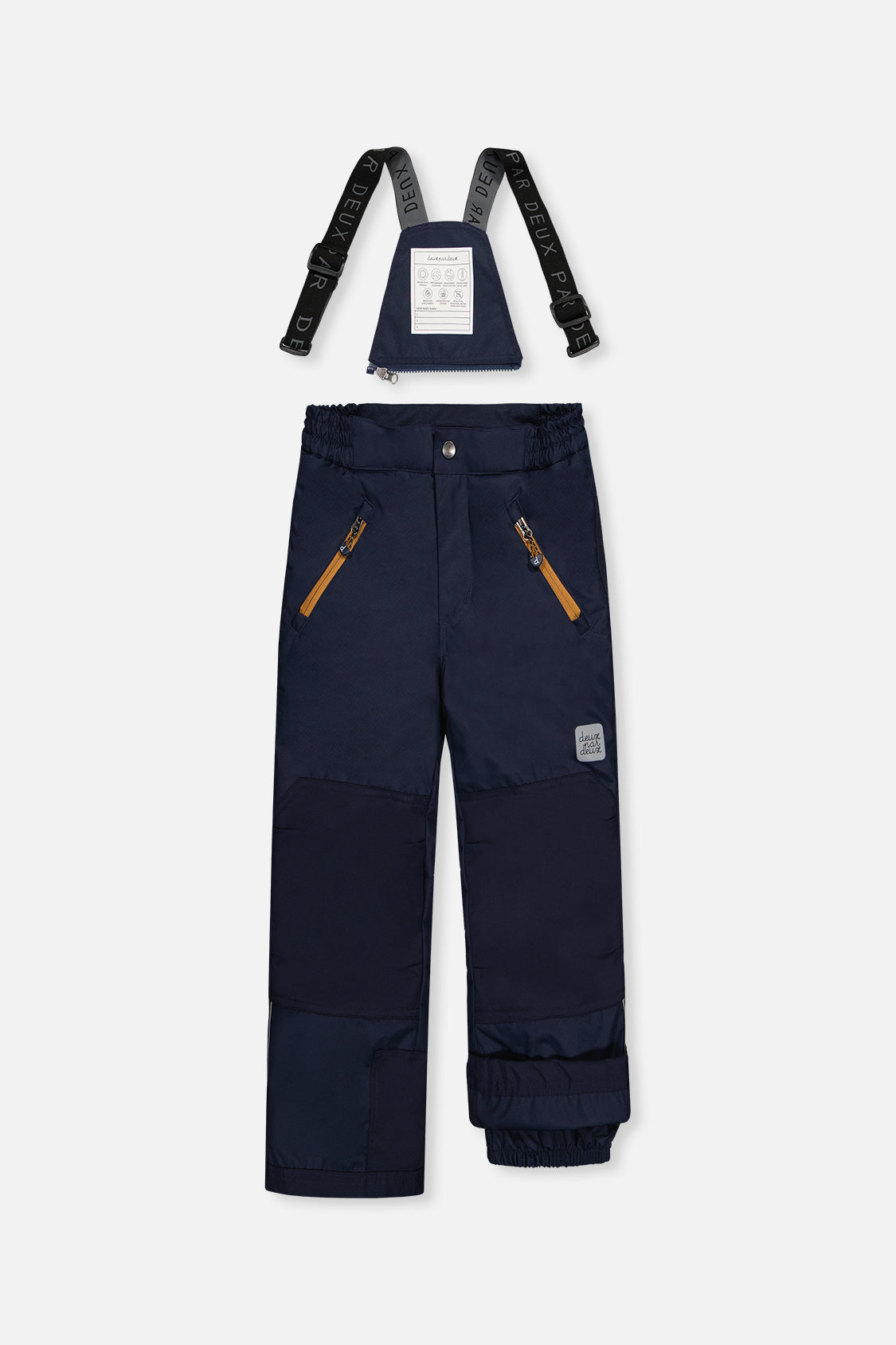 Two Piece Play Snowsuit Navy And Burgundy With Navy Pants
