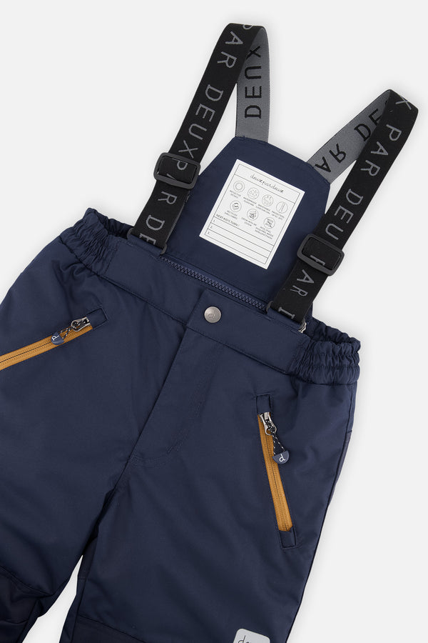Two Piece Play Snowsuit Navy And Burgundy With Navy Pants