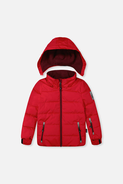 Habit de neige deux pièces PLAY rouge avec pantalon noir