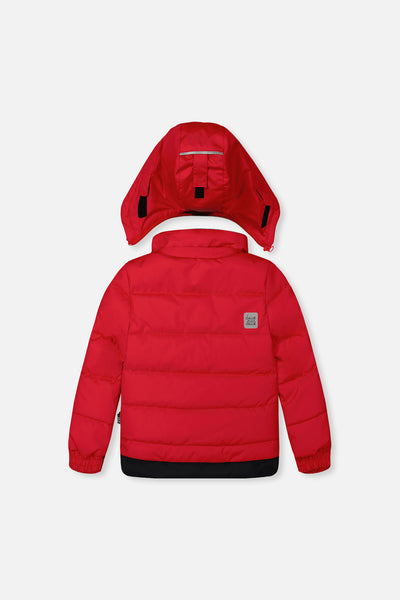 Habit de neige deux pièces PLAY rouge avec pantalon noir