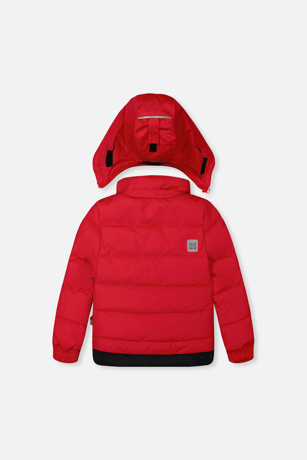 Habit de neige deux pièces PLAY rouge avec pantalon noir