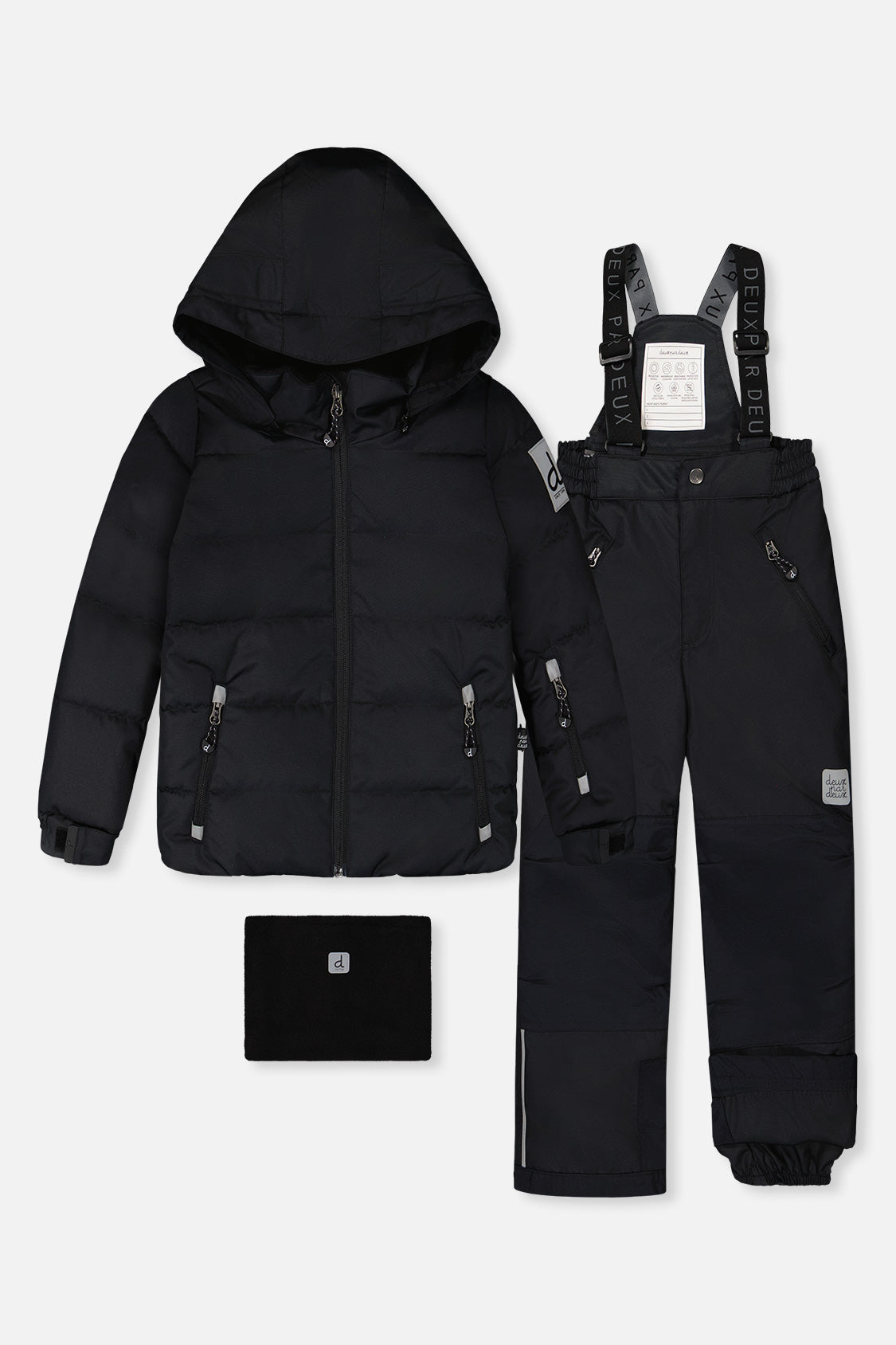 Habit de neige deux pièces PLAY noir avec pantalon noir