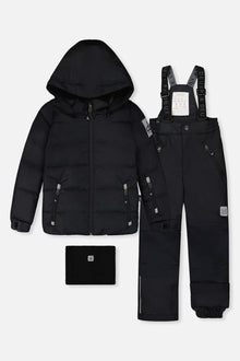 Two Piece Play Snowsuit Black With Black Pants