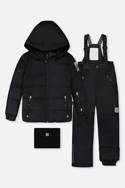 Habit de neige deux pièces PLAY noir avec pantalon noir