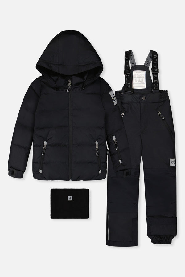 Habit de neige deux pièces PLAY noir avec pantalon noir