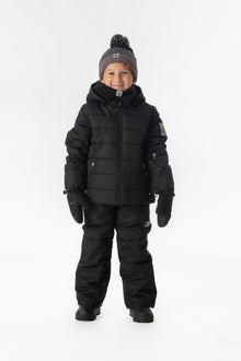 Two Piece Play Snowsuit Black With Black Pants