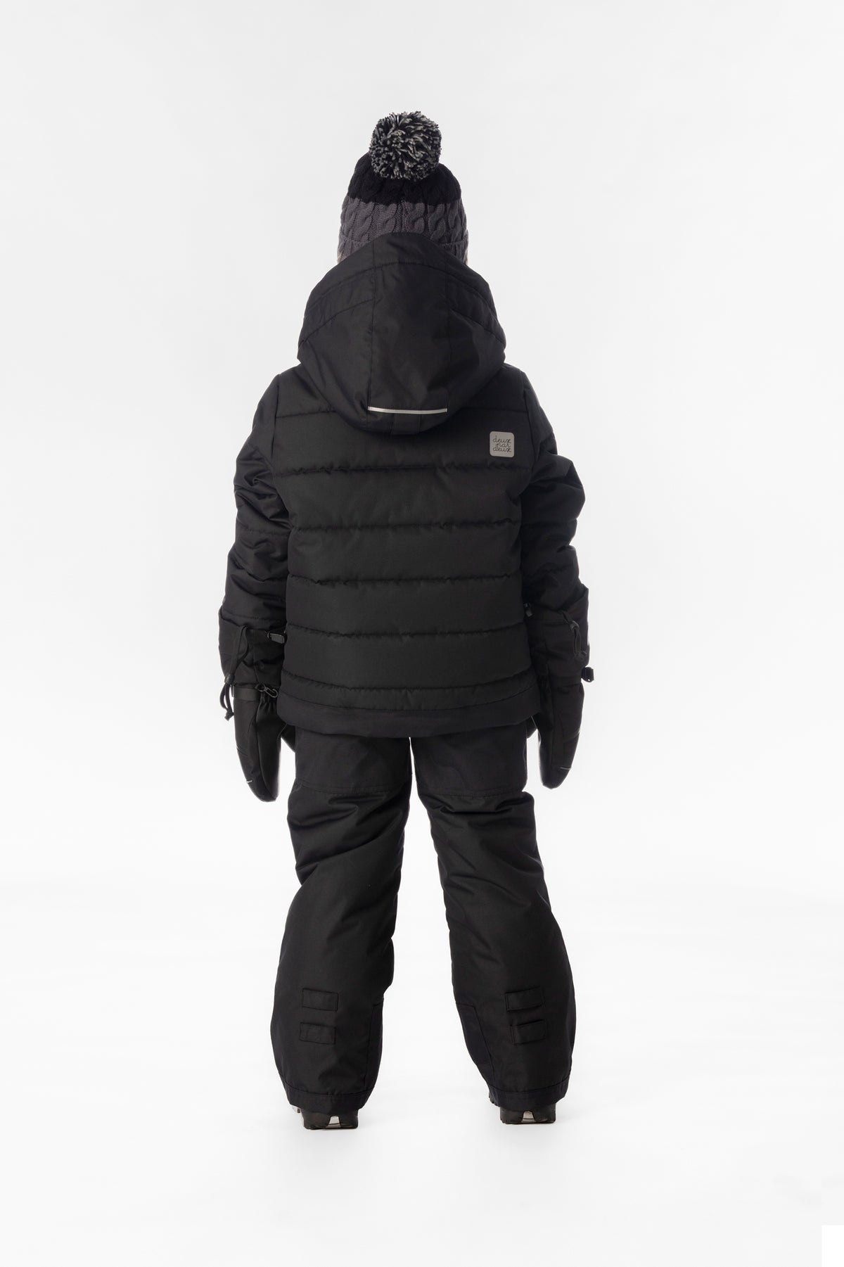 Two Piece Play Snowsuit Black With Black Pants