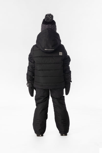 Two Piece Play Snowsuit Black With Black Pants