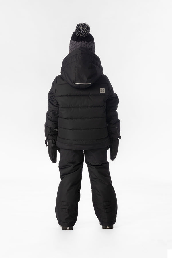 Two Piece Play Snowsuit Black With Black Pants
