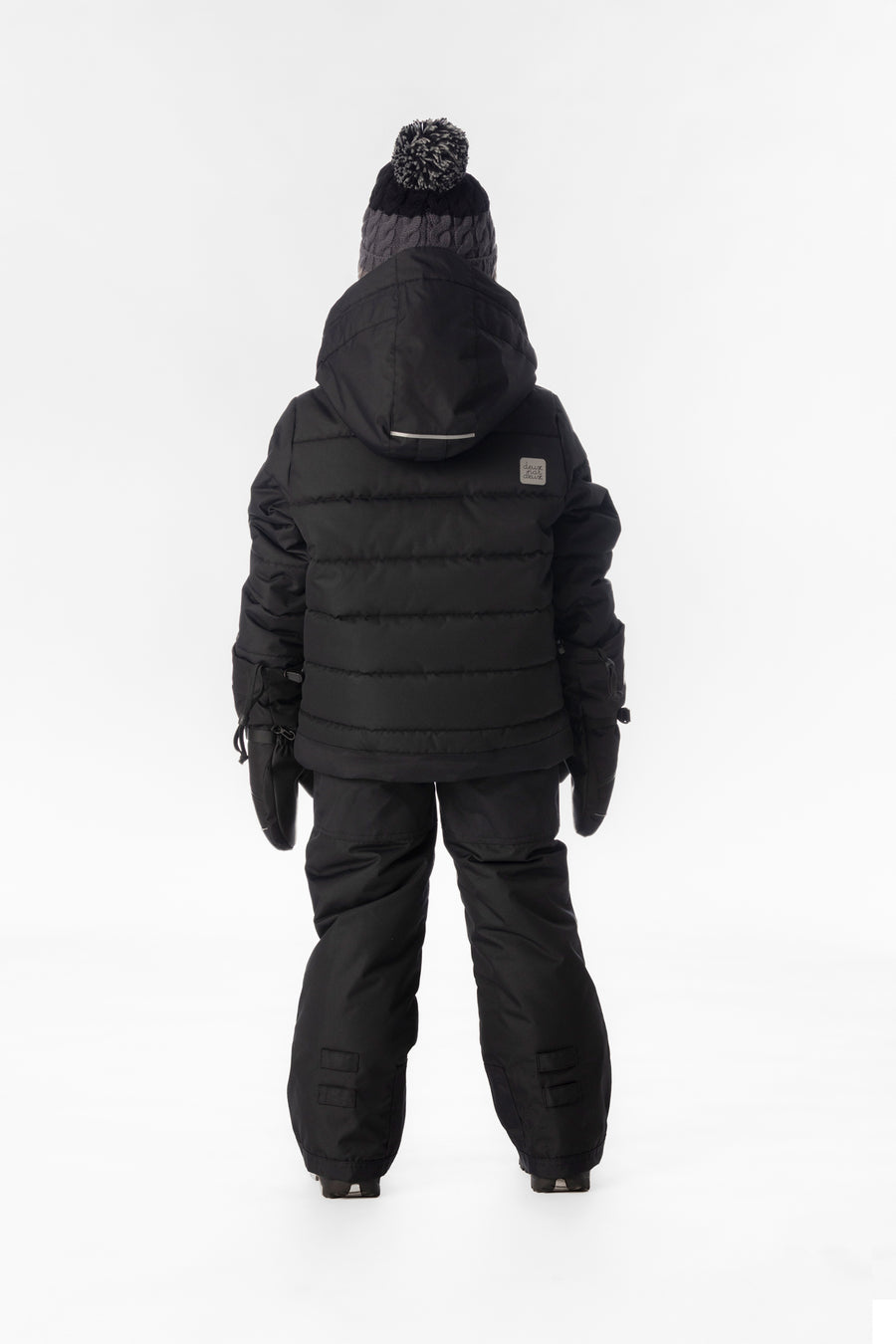 Two Piece Play Snowsuit Black With Black Pants