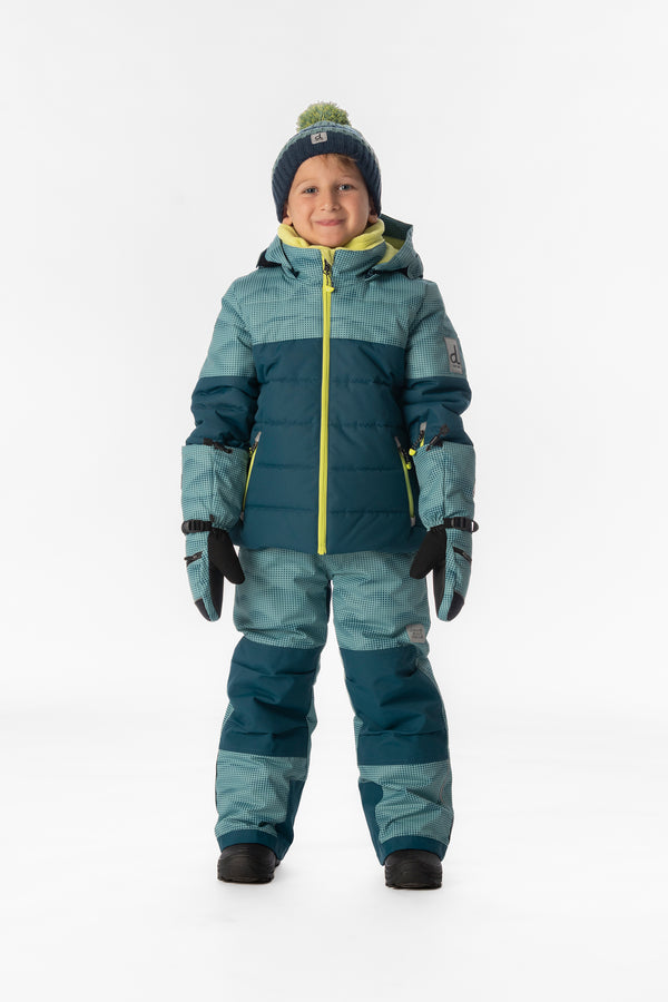 Two Piece Play Snowsuit Greyish Blue And Navy With Greyish Blue Pants