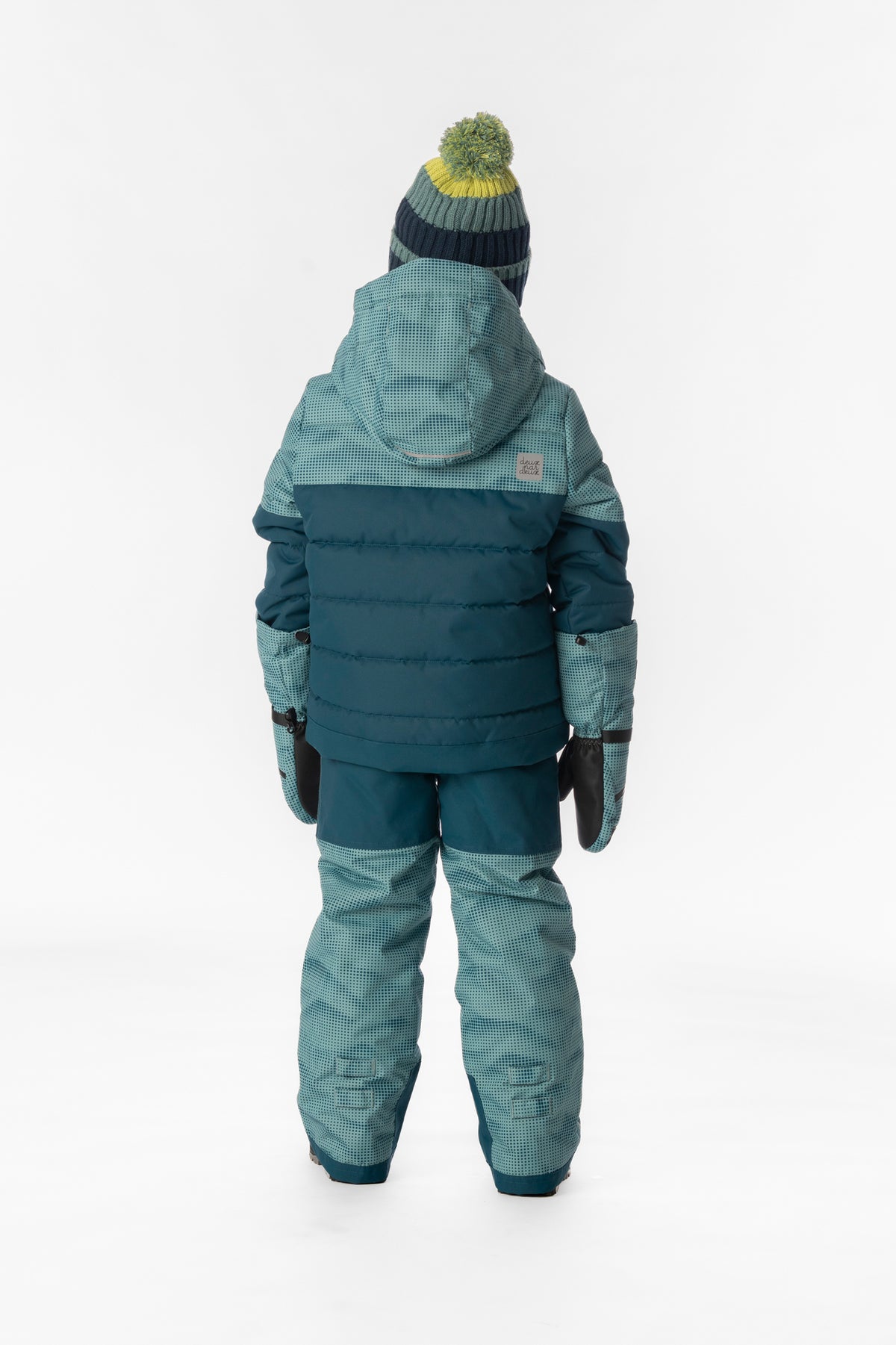 Two Piece Play Snowsuit Greyish Blue And Navy With Greyish Blue Pants