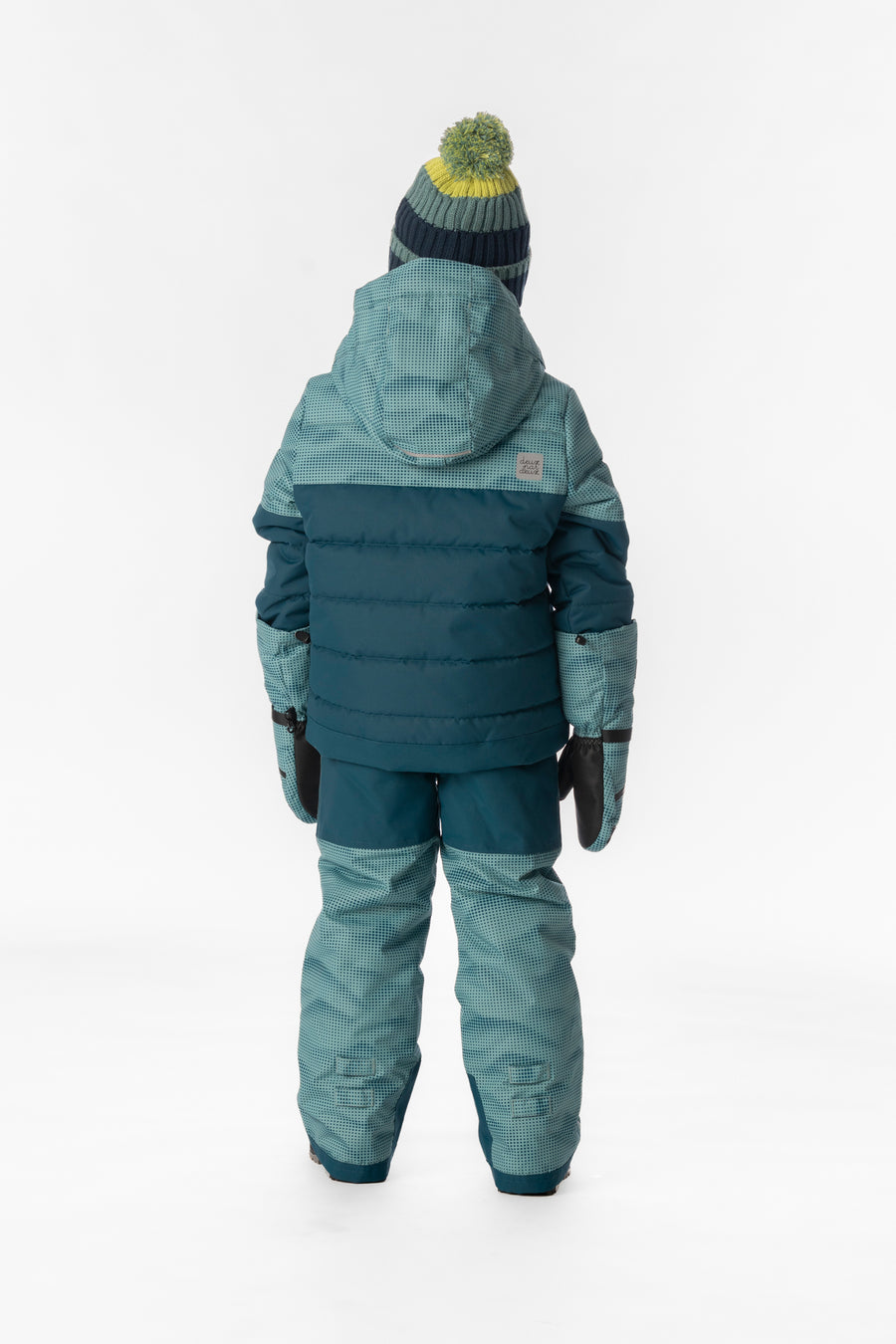 Two Piece Play Snowsuit Greyish Blue And Navy With Greyish Blue Pants