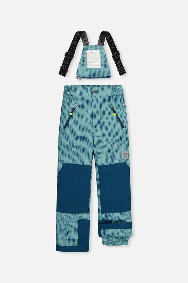 Zweiteiliger PLAY-Schneeanzug in Graublau und Marineblau mit graublauer Hose