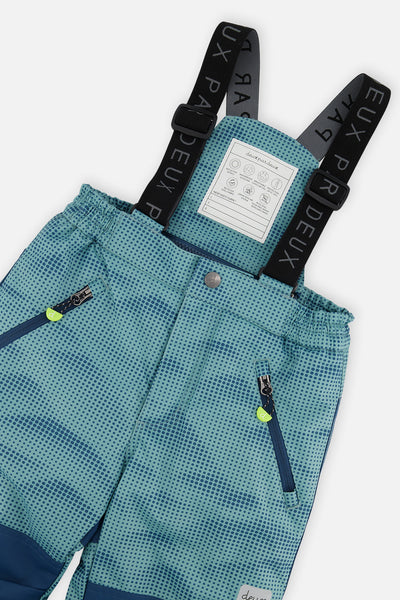 Zweiteiliger PLAY-Schneeanzug in Graublau und Marineblau mit graublauer Hose