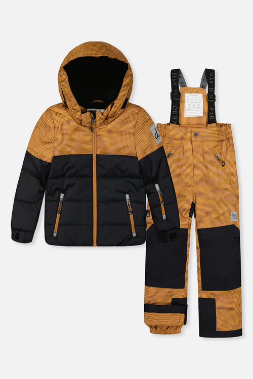 Habit de neige deux pièces PLAY brun et noir avec pantalon brun