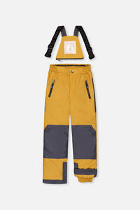Two Piece Play Snowsuit Grey And Blue Dinosaur Print With Yellow Pants - J10PB41_02130