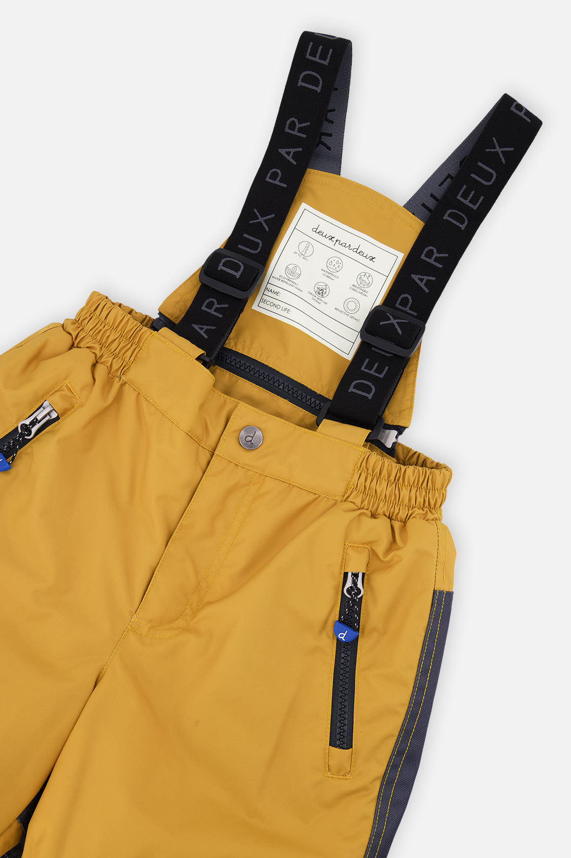 Two Piece Play Snowsuit Grey And Blue Dinosaur Print With Yellow Pants - J10PB41_02130