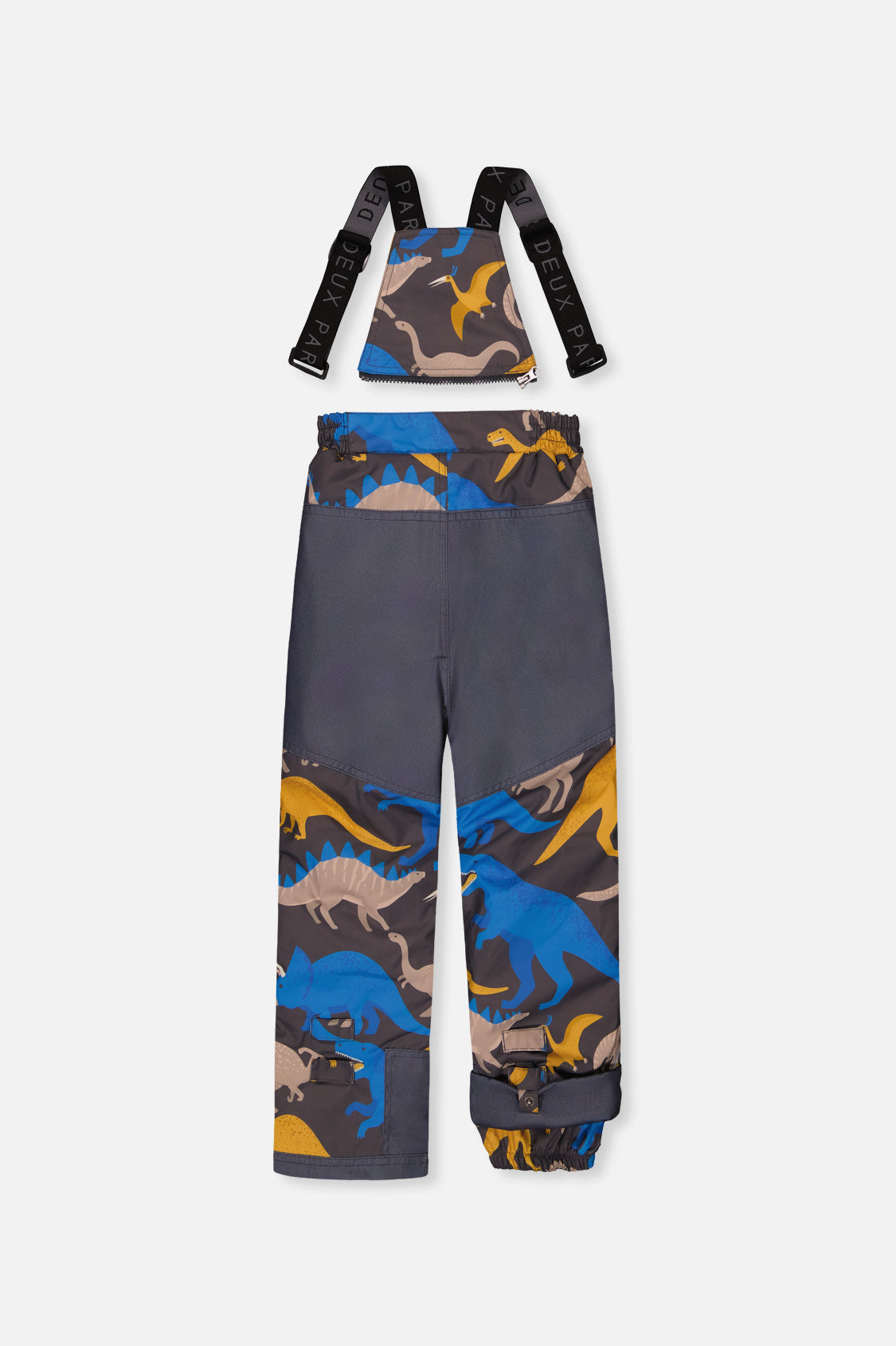 Two Piece Play Snowsuit Colorblock With Grey And Blue Dinosaur Print Pants - J10PB41_04930