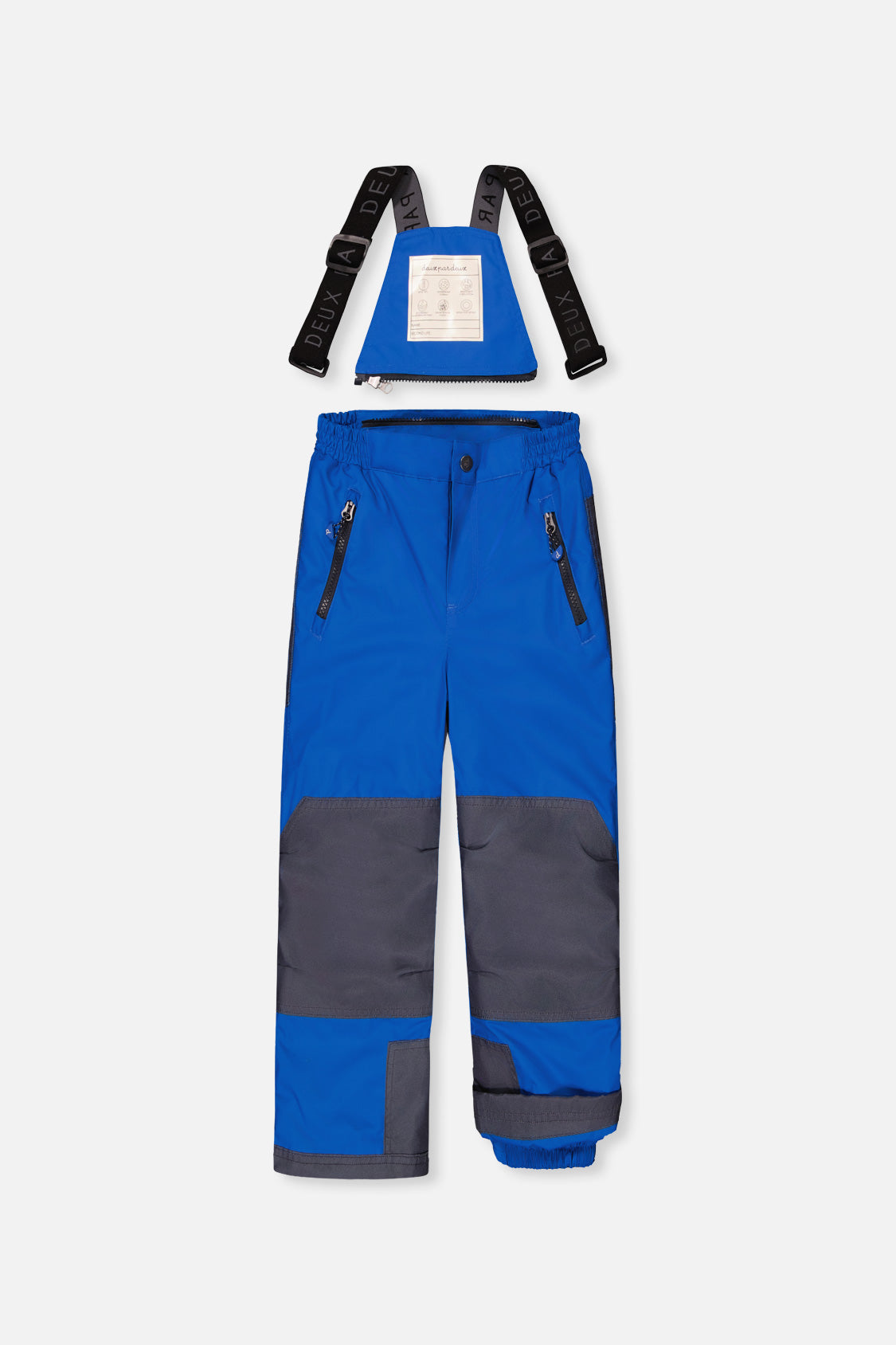 Two Piece Play Snowsuit Grey And Blue Dinosaur Print With Blue Pants - J10PB41_1J057