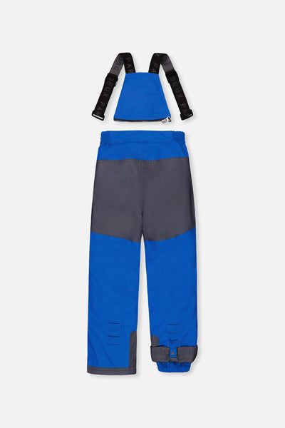 Two Piece Play Snowsuit Grey And Blue Dinosaur Print With Blue Pants - J10PB41_1J057