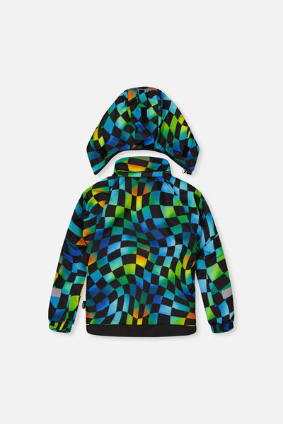 Two Piece Play Snowsuit Green Yellow And Blue Checkerboard With Yellow Pants - J10PB42_03320