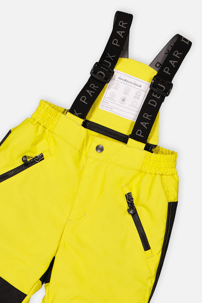 Two Piece Play Snowsuit Green Yellow And Blue Checkerboard With Yellow Pants - J10PB42_03320