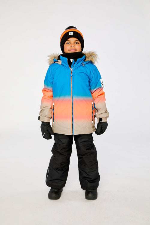 Two Piece Play Snowsuit Blue And Orange Gradient - J10PB43_1J058