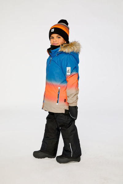 Two Piece Play Snowsuit Blue And Orange Gradient - J10PB43_1J058