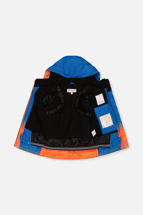 Two Piece Play Snowsuit Blue And Orange Gradient - J10PB43_1J058