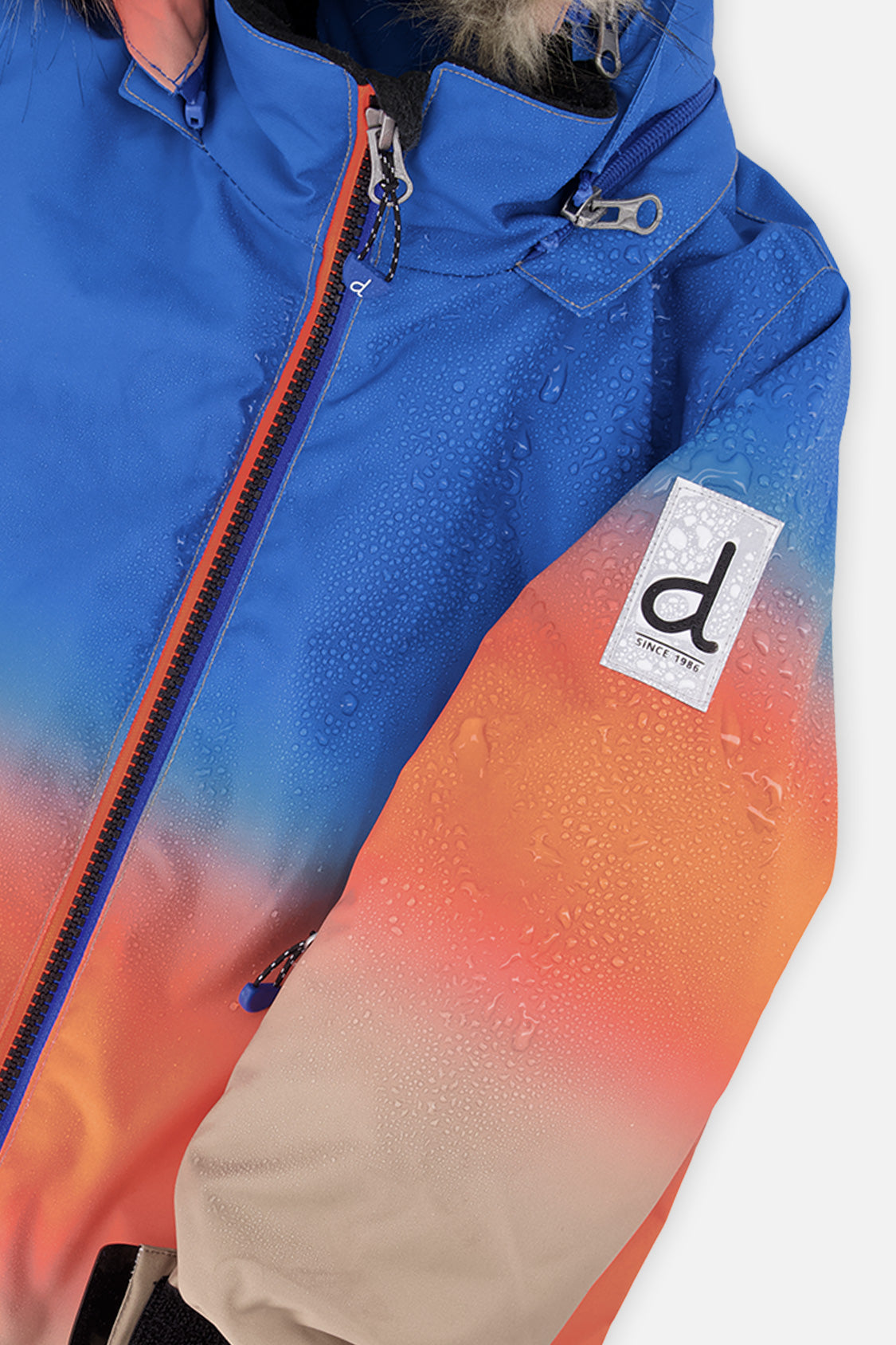 Two Piece Play Snowsuit Blue And Orange Gradient - J10PB43_1J058