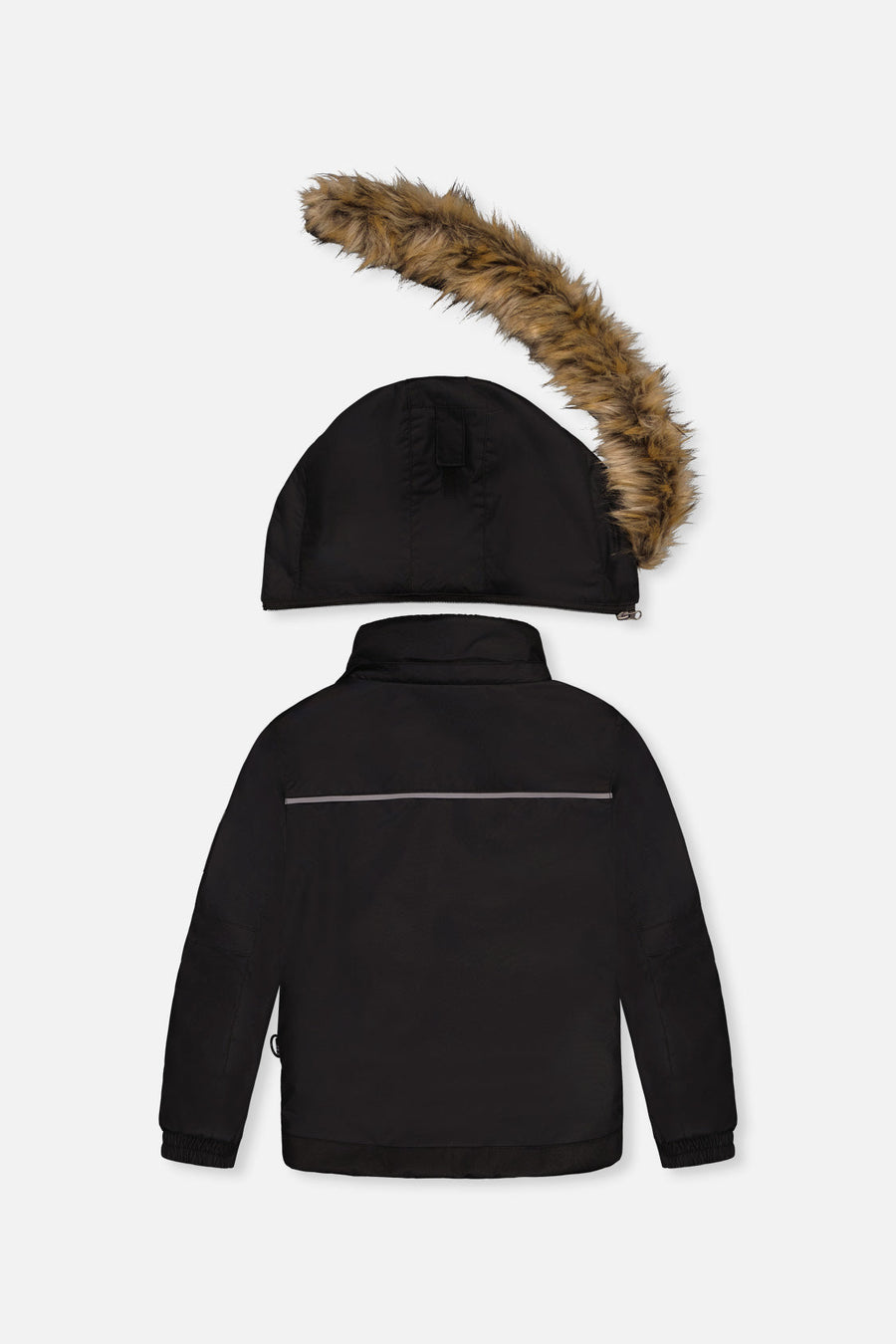 Two Piece Play Snowsuit Black And Beige - J10PB44_09990