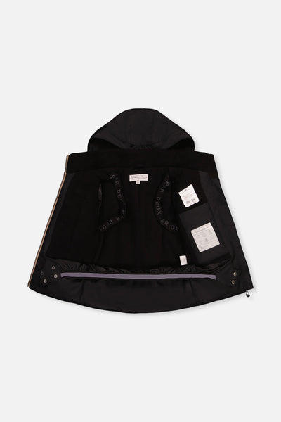 Two Piece Play Snowsuit Black And Beige - J10PB44_09990