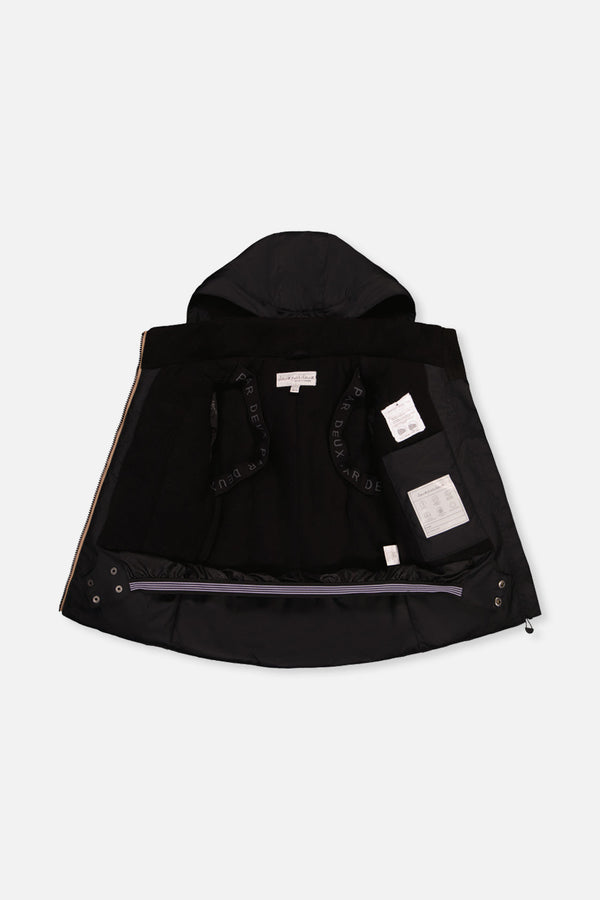 Two Piece Play Snowsuit Black And Beige - J10PB44_09990