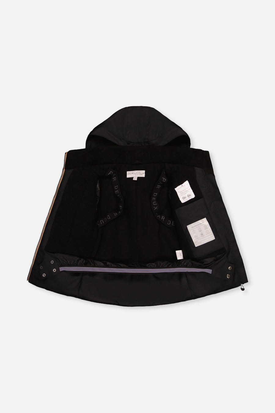 Two Piece Play Snowsuit Black And Beige - J10PB44_09990