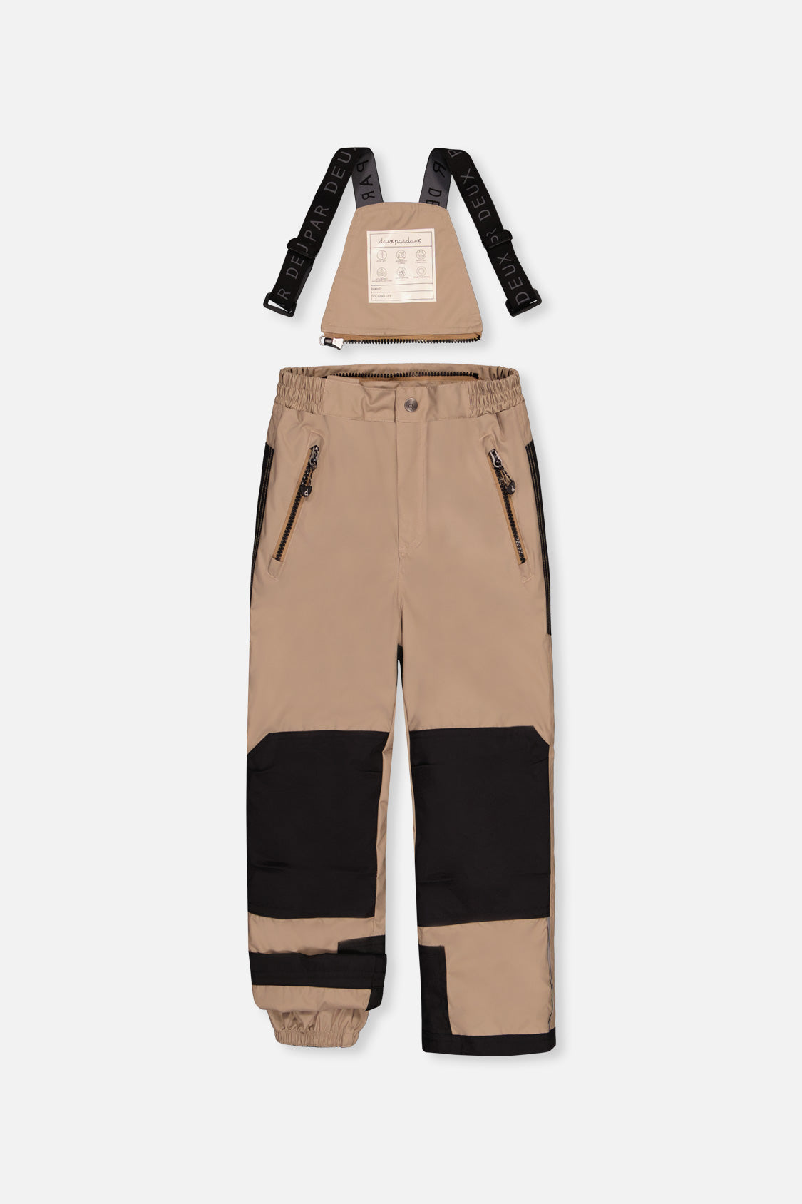 Two Piece Play Snowsuit Black And Beige - J10PB44_09990
