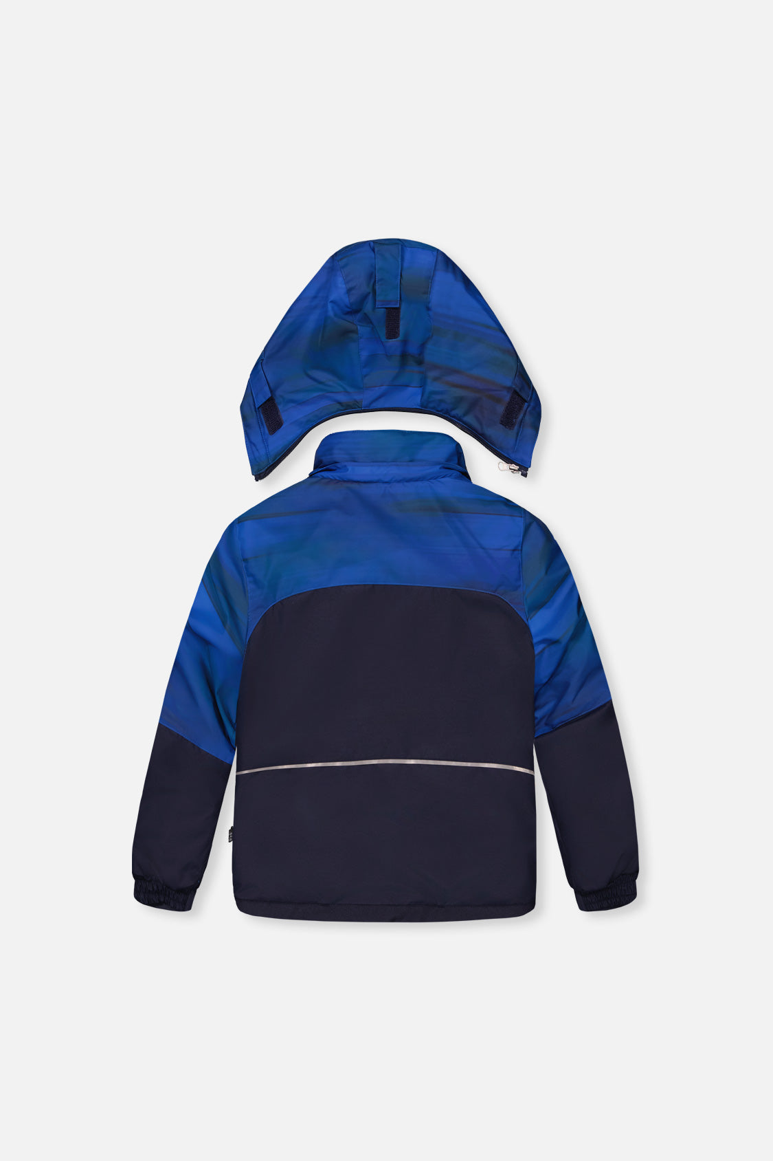 Two Piece Play Snowsuit Navy Blue And Orange With Blue Pants - J10PB45_04790