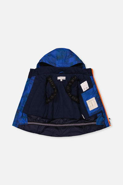 Two Piece Play Snowsuit Navy Blue And Orange With Blue Pants - J10PB45_04790