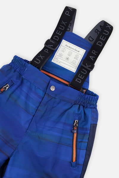 Two Piece Play Snowsuit Navy Blue And Orange With Blue Pants - J10PB45_04790