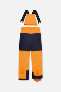 Two Piece Play Snowsuit Navy Blue And Orange With Orange Pants - J10PB45_1J056