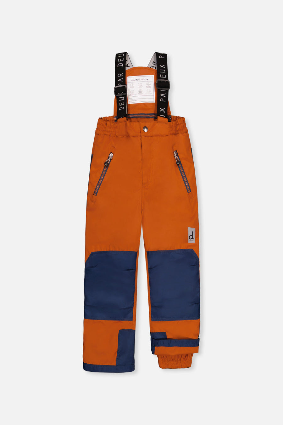 Two Piece Play Snowsuit Blue Bear Print With Rust Pants - J10PB46_1J061