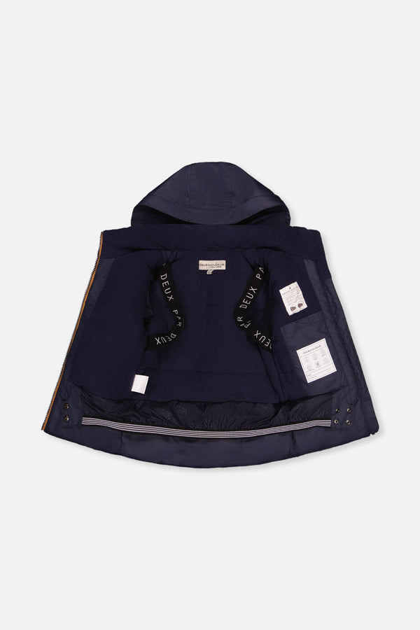 Two Piece Play Snowsuit Navy Blue With Brown Pants - J10PB47_04790