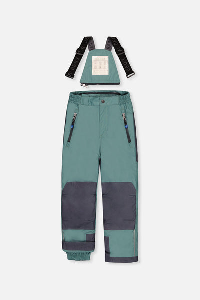 Two Piece Play Snowsuit Blue Camouflage Print With Green Pants - J10PB48_1J055