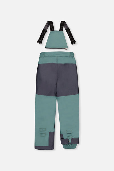 Two Piece Play Snowsuit Blue Camouflage Print With Green Pants - J10PB48_1J055