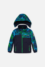 Two Piece Play Snowsuit Blue And Green Checkered Print - J10PB49_04790